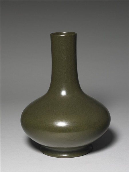 茶葉末釉長頸瓶