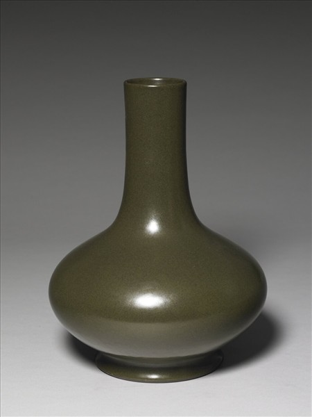 茶葉末釉長頸瓶