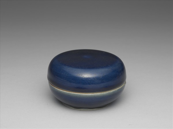 霽青釉圓盒