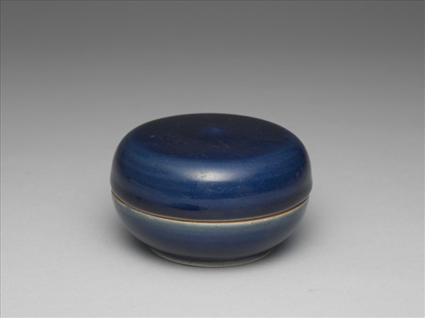 霽青釉圓盒