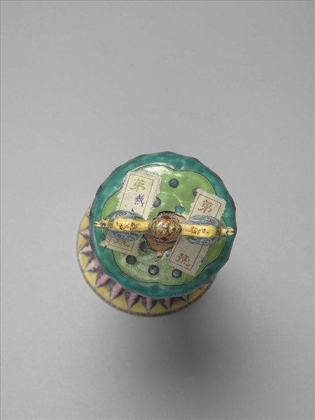 銅胎畫琺瑯五彩八寶（雙魚）