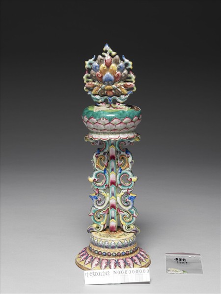 銅胎畫琺瑯五彩八寶（蓮花）