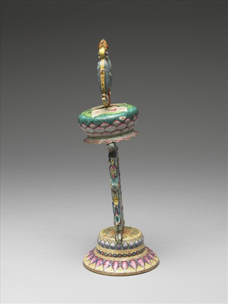 銅胎畫琺瑯五彩八寶（雙魚）