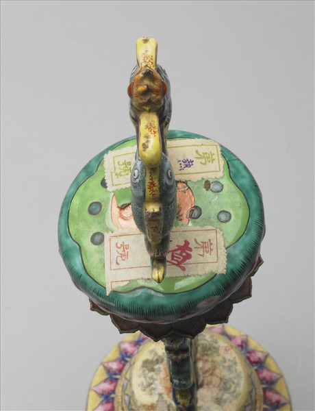 銅胎畫琺瑯五彩八寶（雙魚）