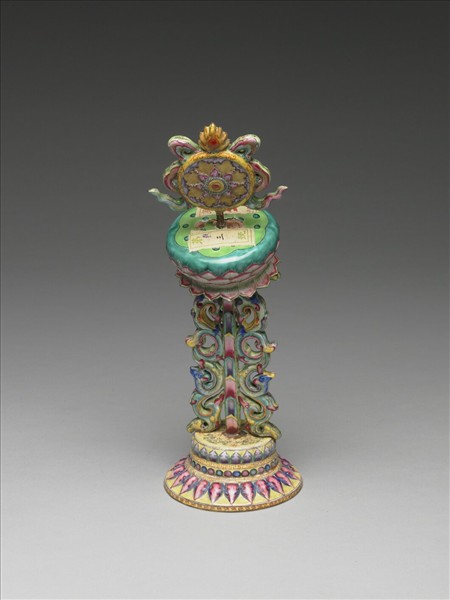 銅胎畫琺瑯五彩八寶（法輪）