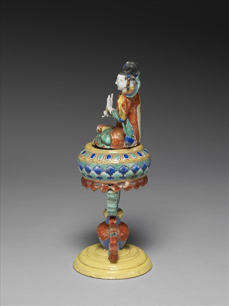 銅胎畫琺瑯五彩七政寶（玉女）