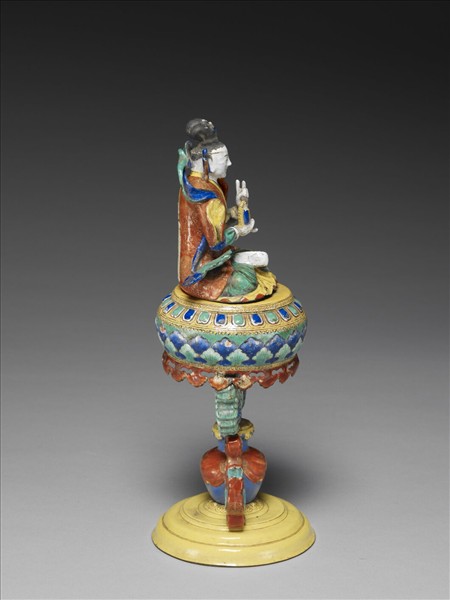 銅胎畫琺瑯五彩七政寶（玉女）