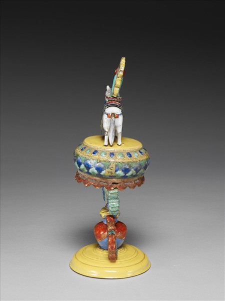 銅胎畫琺瑯五彩七政寶（寶馬）