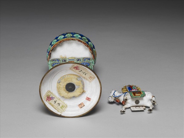 銅胎畫琺瑯五彩七政寶（寶馬）