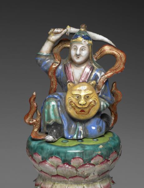 銅胎畫琺瑯五彩七政寶（武將）