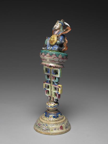 銅胎畫琺瑯五彩七政寶（武將）