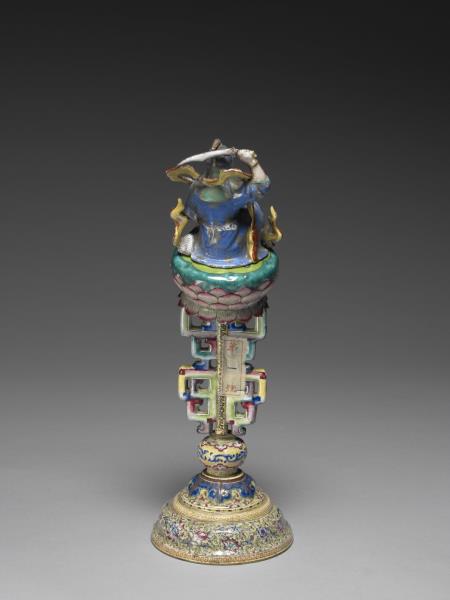 銅胎畫琺瑯五彩七政寶（武將）