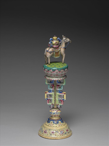 銅胎畫琺瑯五彩七政寶（寶馬）