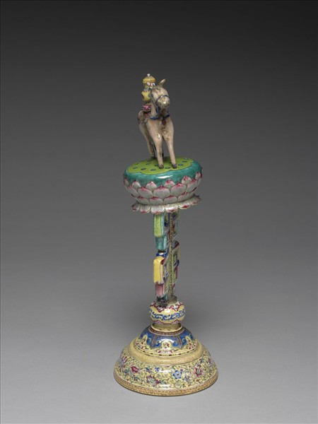 銅胎畫琺瑯五彩七政寶（寶馬）