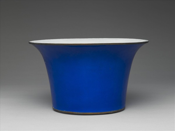 銅胎畫琺瑯圓花盆