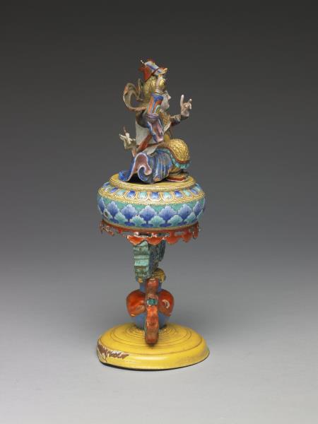 銅胎畫琺瑯五彩七政寶（武將）