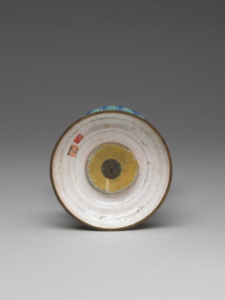 銅胎畫琺瑯五彩七政寶（法輪）