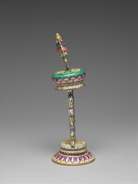 銅胎畫琺瑯五彩八寶（寶幢）