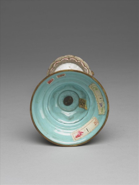 銅胎畫琺瑯五彩七政寶（法輪）