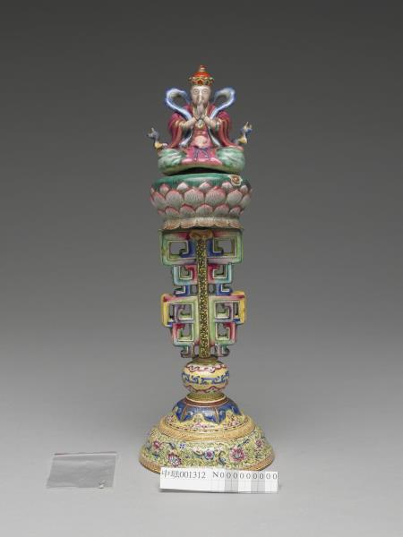 銅胎畫琺瑯五彩七政寶（玉女）