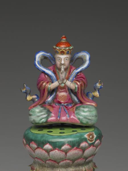 銅胎畫琺瑯五彩七政寶（玉女）