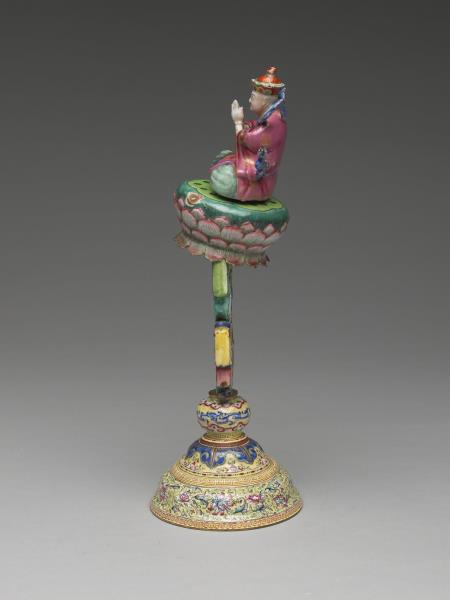 銅胎畫琺瑯五彩七政寶（玉女）