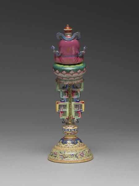 銅胎畫琺瑯五彩七政寶（玉女）