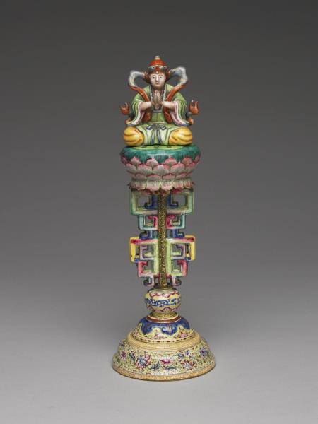 銅胎畫琺瑯五彩七政寶（財臣）