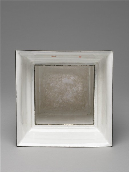 銅胎畫琺瑯方花盆