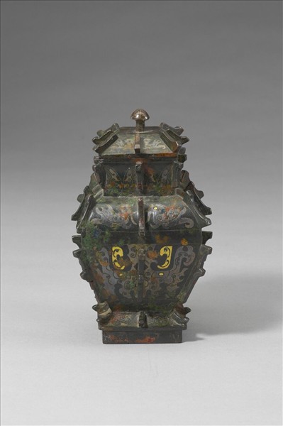 錯金銀獸面紋鈁