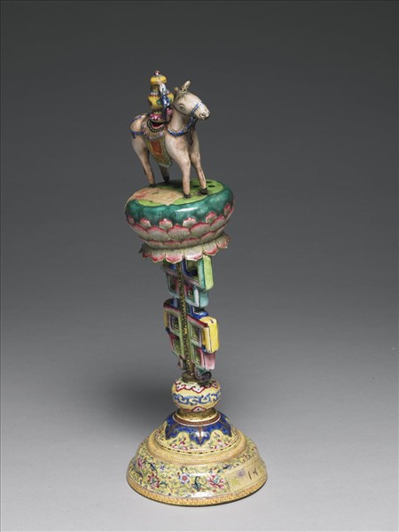 銅胎畫琺瑯五彩七政寶（寶馬）