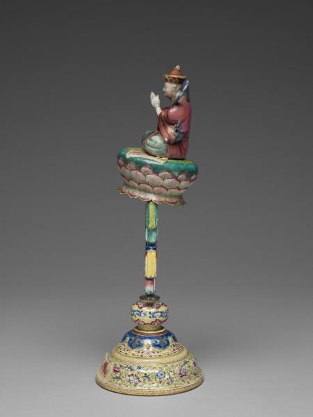 銅胎畫琺瑯五彩七政寶（玉女）