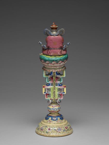 銅胎畫琺瑯五彩七政寶（玉女）