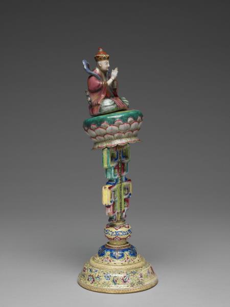 銅胎畫琺瑯五彩七政寶（玉女）