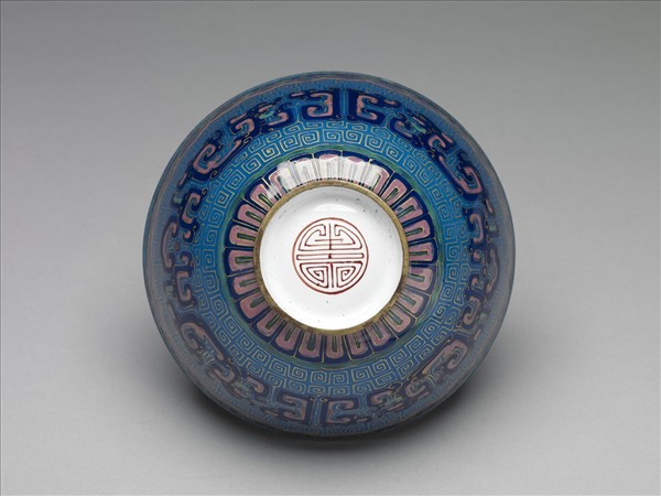 銅胎畫琺瑯龍紋碗