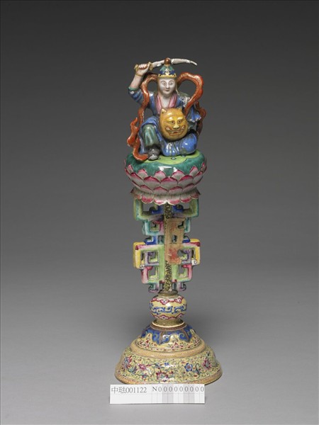 銅胎畫琺瑯五彩七政寶（武將）