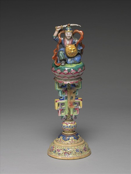 銅胎畫琺瑯五彩七政寶（武將）