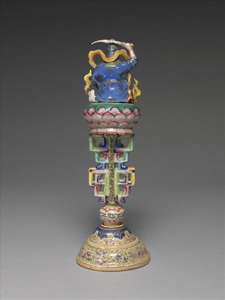 銅胎畫琺瑯五彩七政寶（武將）