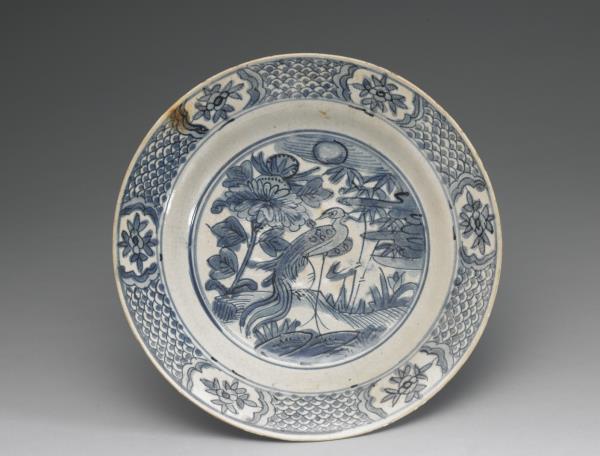 福建漳州窯系青花花鳥紋大盤- 故宮