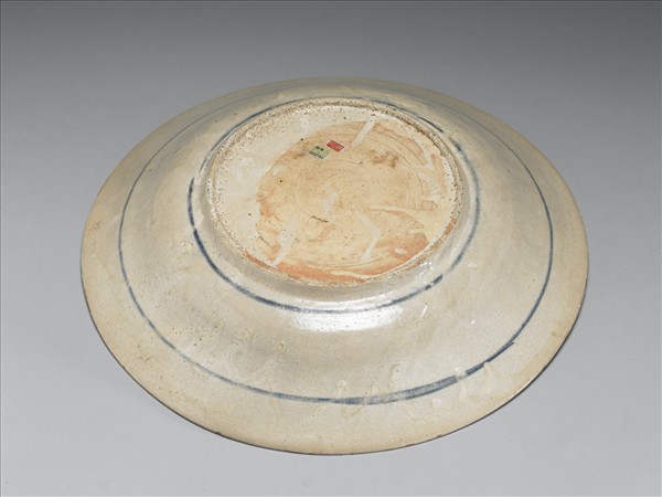 福建漳州窯系 青花花鳥紋大盤