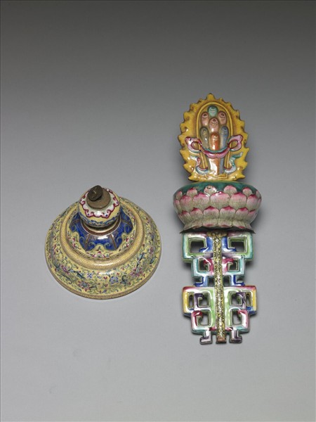 銅胎畫琺瑯五彩七政寶（寶珠）