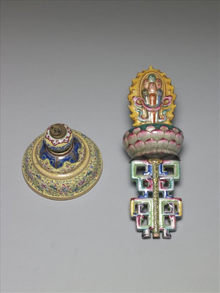 銅胎畫琺瑯五彩七政寶（寶珠）