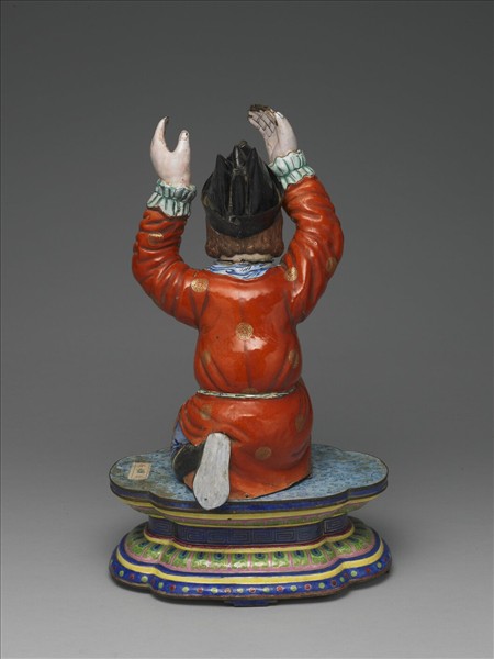 銅胎畫琺瑯番人八寶（法螺）