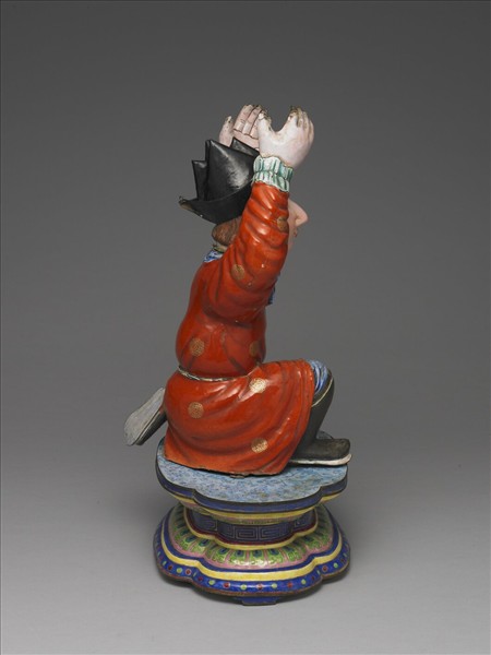 銅胎畫琺瑯番人八寶（法螺）