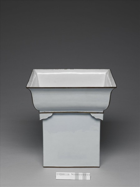 銅胎畫琺瑯方花盆