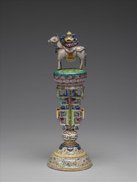 銅胎畫琺瑯五彩七政寶（寶馬）