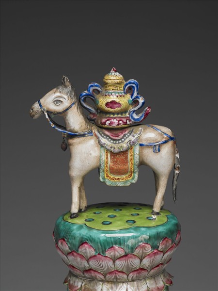 銅胎畫琺瑯五彩七政寶（寶馬）