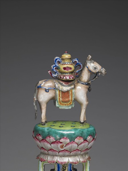 銅胎畫琺瑯五彩七政寶（寶馬）