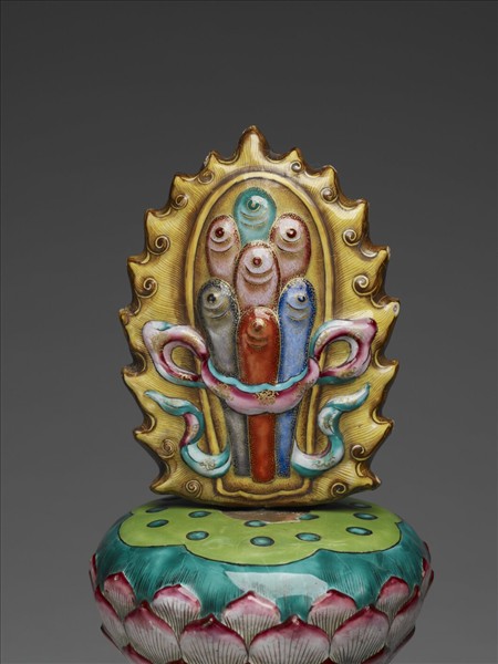 銅胎畫琺瑯五彩七政寶（寶珠）