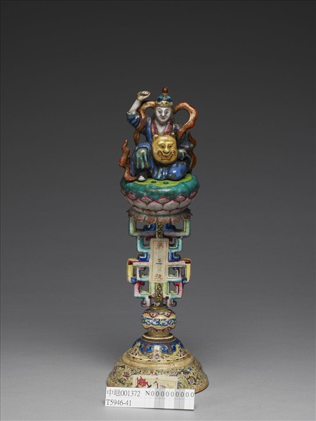 銅胎畫琺瑯五彩七政寶（武將）